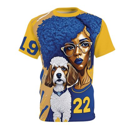 1922 poodle tee gold